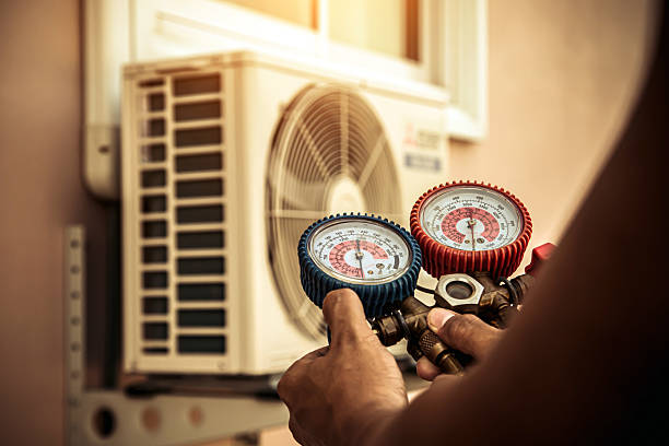 Professional Hvac technician working in Collins, NY